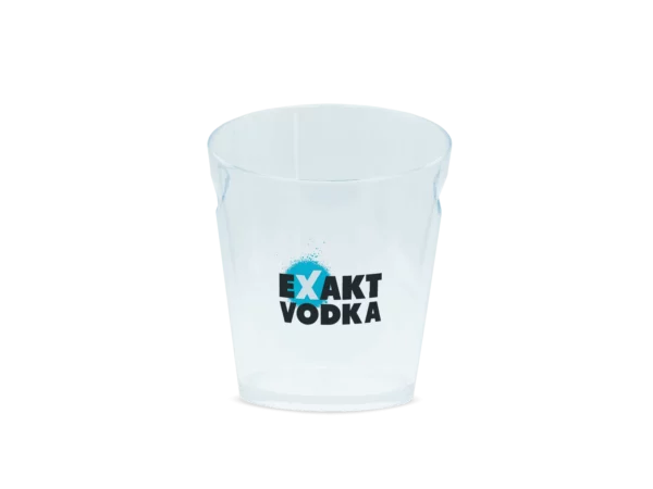 Runder Flaschenkühler mit Exakt Vodka Logo