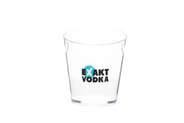 Ein Flaschenkühler von Exakt Vodka in Transparent.